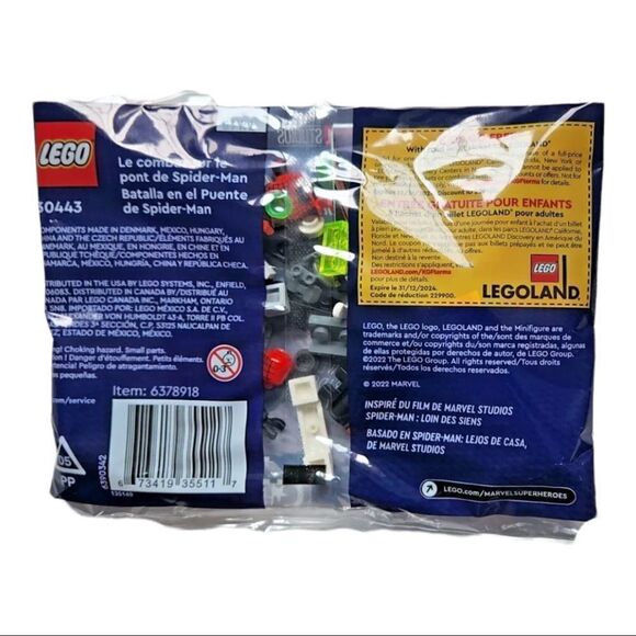 Lego Marvel Studios 30443 Spider-Man Spiderman No Way Home Bridge Battle Polybag - Picture 2 of 8